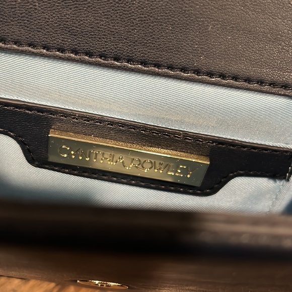 Cynthia Rowley embroidered crossbody bag blue and black - Picture 7 of 10